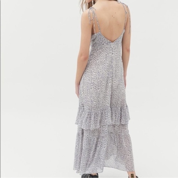 Urban Outfitters Sparklers Chiffon Midi Dress - Picture 4 of 9